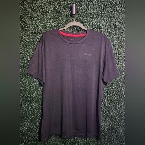 Reebok Men's Charcoal Gray Tee with Red Accent